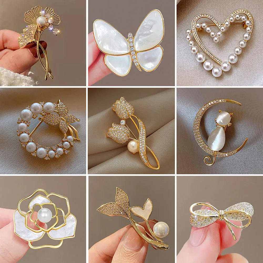 Broche de tulipa elegante
