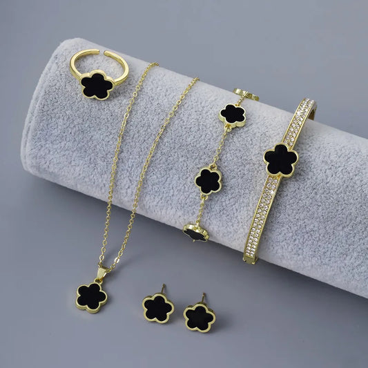Conjunto de 5 peças Trevo