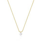 COLAR CRISTAL BANHADO A OURO