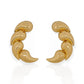 BRINCO DE GOTAS CURVADAS BANHADO A OURO