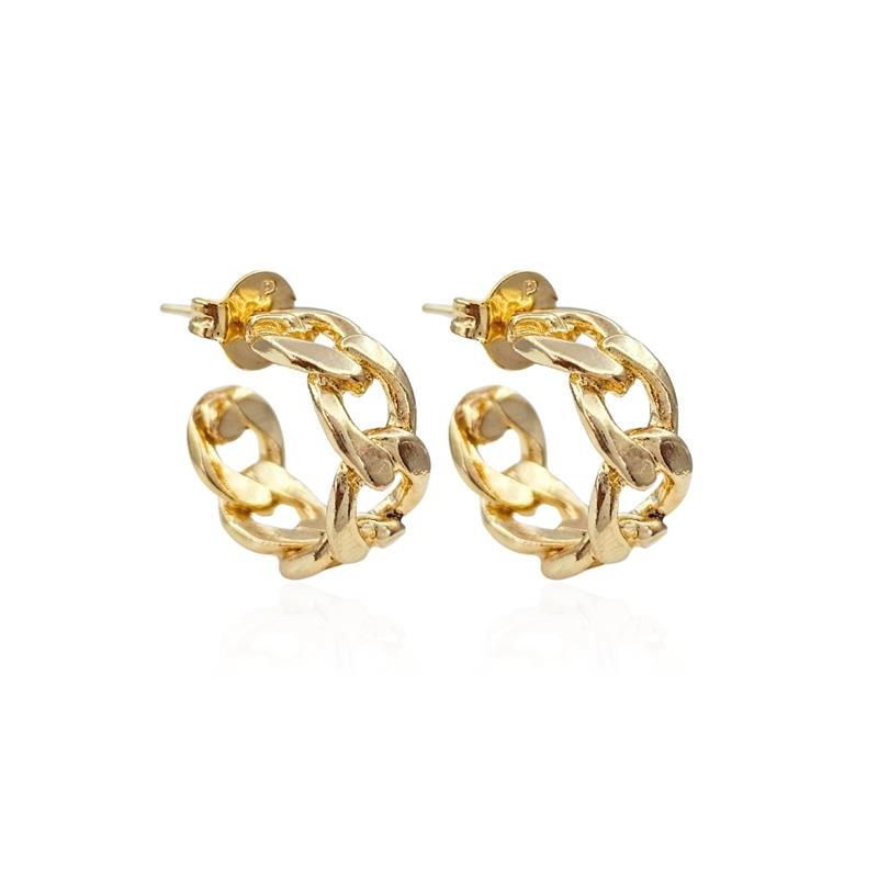 BRINCO ARGOLA BANHADO A OURO