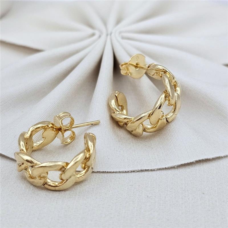 BRINCO ARGOLA BANHADO A OURO